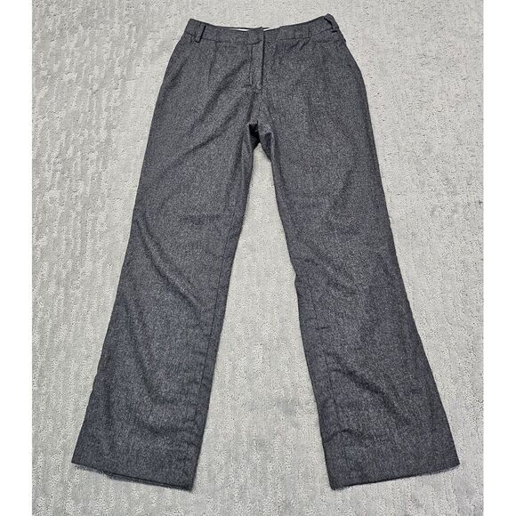 Salvatore Ferragamo Womens Wool Hook & Eye Straight Dress Pants Gray Sz.‎ 40 - Picture 1 of 10